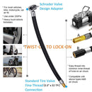Lock-on Tire Chuck with Hose Car Bike Tire Inflator Hose Adapter (60cm) Newly
