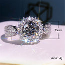 Big Diamond Ring Engagement Rings White Stone Ring Diamond Ring for Women