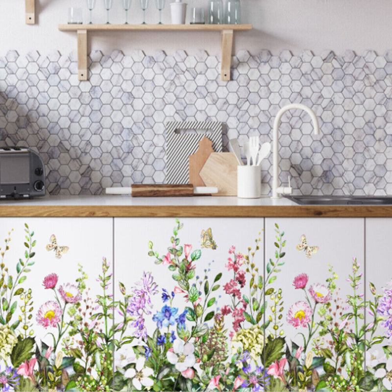 wall paste Wall Stickers Flowers Home Decor for Living Room DIY Wall Decals