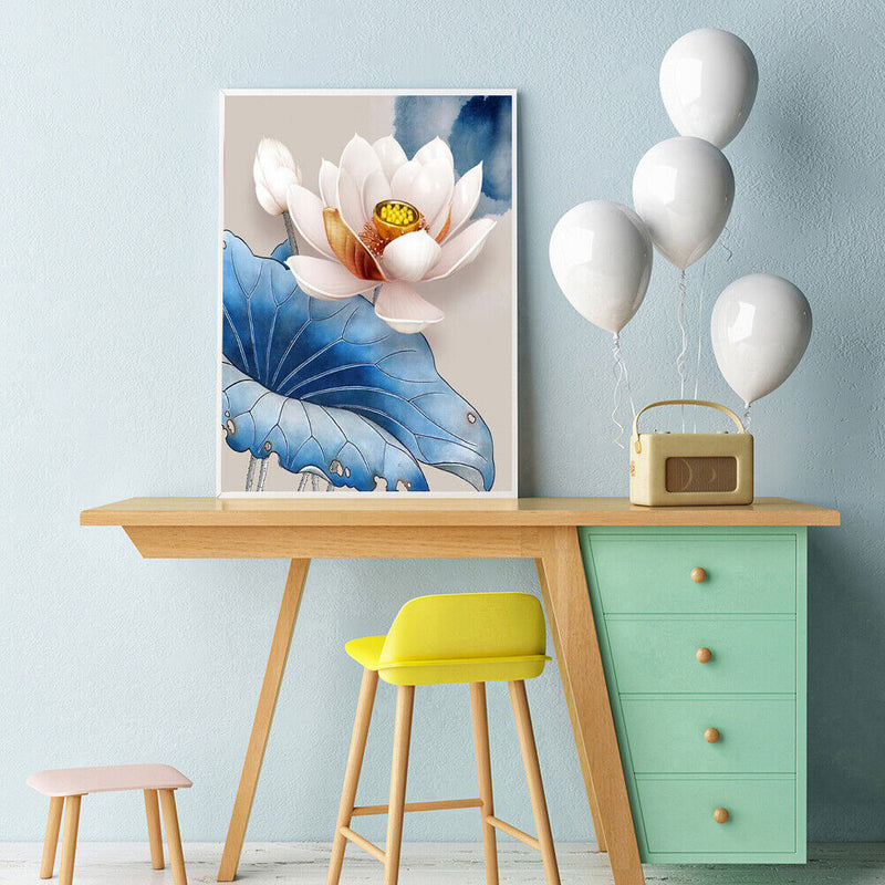 Lotus 40x50cm Oil Paint By Numbers Picture DIY Painting SXD202106032