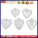 5pcs Heart Sewing Thread Metal Die Cutting Dies DIY Scrapbooking Embossing