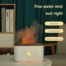 Essential Oil Diffuser Flame Humidifier Home Office Aromatherapy (White)