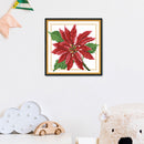 Artwork DIY Needlework 14CT Stamped Kit Cross Stitch (H434 December Flower)