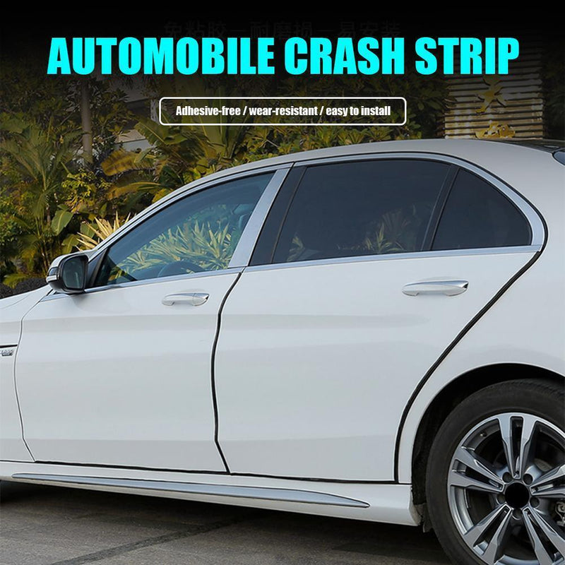 5m Car Door Anti Collision Strip with Steel Disc Scratch Protector (Black)