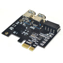 PCI-E Adapter PCI-Express 1x to 16x 1to 4 USB 3.0 Mining Riser Card Molex 4 Pin