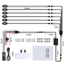 Waterproof Car Underglow RGB LED Rock Lights Chassis Music Lamps (1 to 6) Newly