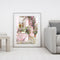 40x50cm Frameless Oil Paint By Numbers Pink Bicycle Paint Canvas Picture Crafts