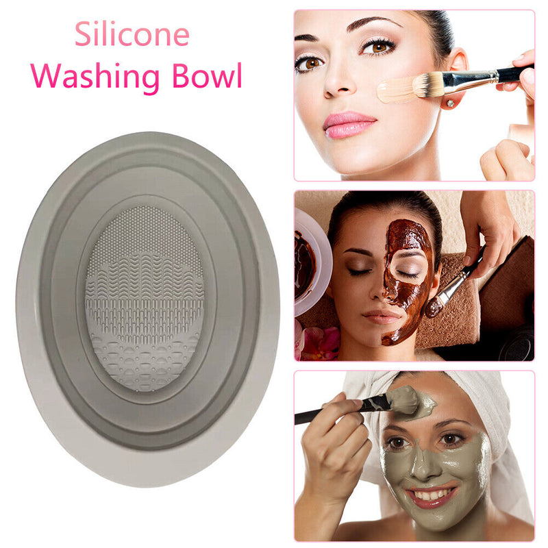 Foldable Beauty Tools Cleaner Organizer Washing Bowl Combination Set for Sponge