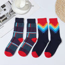 Casual Matching Colorful Casual Dress Combed Cotton Men's Socks Winter Socks