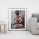 Hand Painted Oil Paint By Numbers DIY Dancing Girl Drawing Wall Decoration Gift