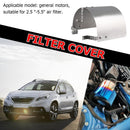 Metal Racing Car Cold Air Intake 2.5-5 inch Neck Cone Filter Heat Shield Cover