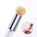 Double Side Nail Art Polish Brush Sponge Stamp Blooming Pen Manicure Set