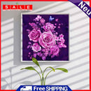 5D DIY Diamond Painting Kits Rose Full Round Diamond Picture Wall Decoration