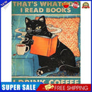 5D DIY Diamond Painting Kits Full Round Drill Black Cat Pictorial (B4451)