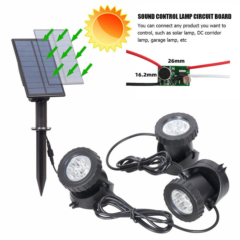 4A 12V Solar Sound Control Lamp Controller Drive Board Induction Control Module