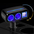 Smart Phone Charger Plug 2 Way Dual Adapter Car Cigarette Lighter Car Charger