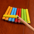 Wooden Strawberry Magnetic Bug Catching Game Educational Toys for Children Kids