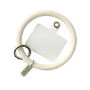 Hanging Ring Phone Silicone Chain Anti-Lost Lanyard Bracelet (Clear White)