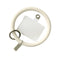 Hanging Ring Phone Silicone Chain Anti-Lost Lanyard Bracelet (Clear White)