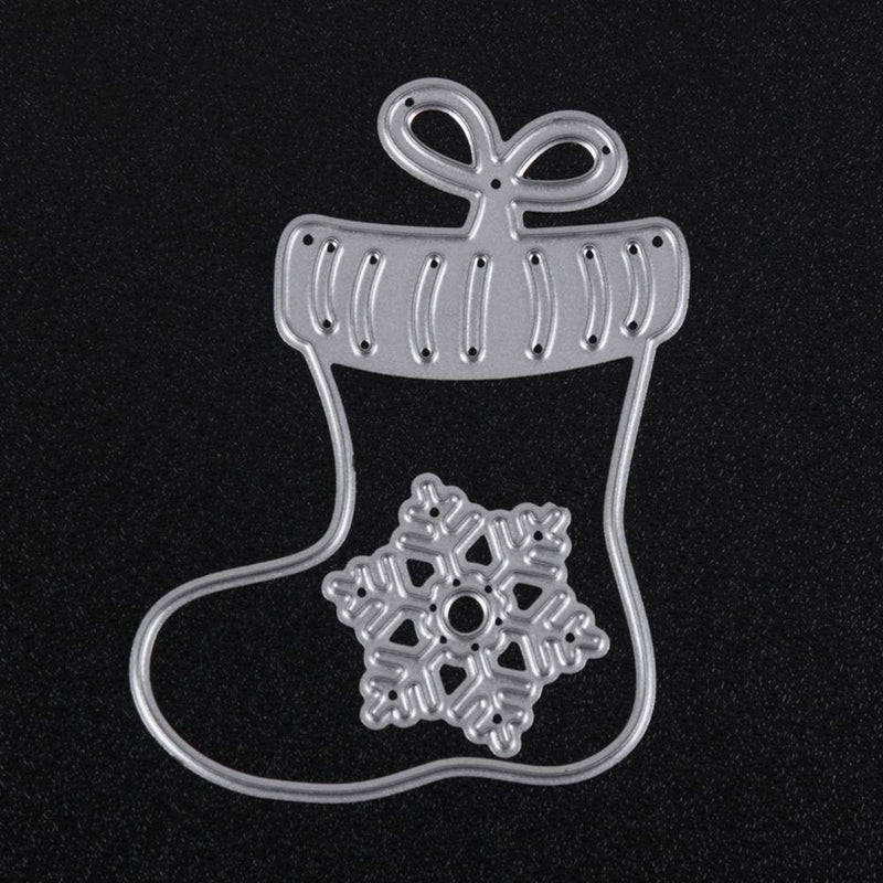 2pcs Snowflake Christmas Boat Cutting Dies Stencils Scrapbook Photo Al