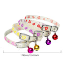 Glowing Pet Collar Bells Anti Lost Neck Ring Random Color (Hollow Hearts) Newly