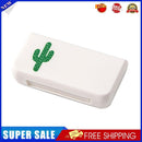 Portable 3 Grids Mini Pill Case Medicine Box Travel Tablet Holder (Cactus)