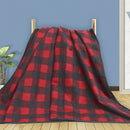 Electric Car Blanket Heated Fleece Travel Throw with Timer (Black Red) Newly