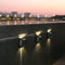 4pcs Solar Wall Lamp Outdoor Waterproof Balcony Fence Lights (Warm 8LED) Newly
