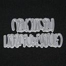 German Words Embossing Cutting Dies Carbon Steel DIY Scrapbooking Album Cards