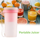 Portable Blender Wireless Juicer USB Small Lemon Orange Fruit Cup (Pink) Newly