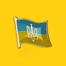 Ukrainian National Flag Brooch Oil Drop Lapel Pin Patriotic Badge for Backpack