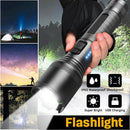 Lamp Dual Switch Torch LED Super Bright Zoom Flashlight Powerful Flashlight