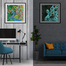 5D Special Shaped DIY Luminous Mosaic Kit Peafowl Rhinestone Diamond Painting
