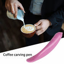 Electrical Latte Art Pen Coffee Carving Cappuccino Pull Flower Decor (Pink)