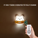 Bear Shape Hallway Wall Lamp Bedside Night Light with Remote Control (B)