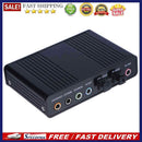 USB 6 Channel 5.1 External Optical Audio Sound Card for Notebook PC(Black)