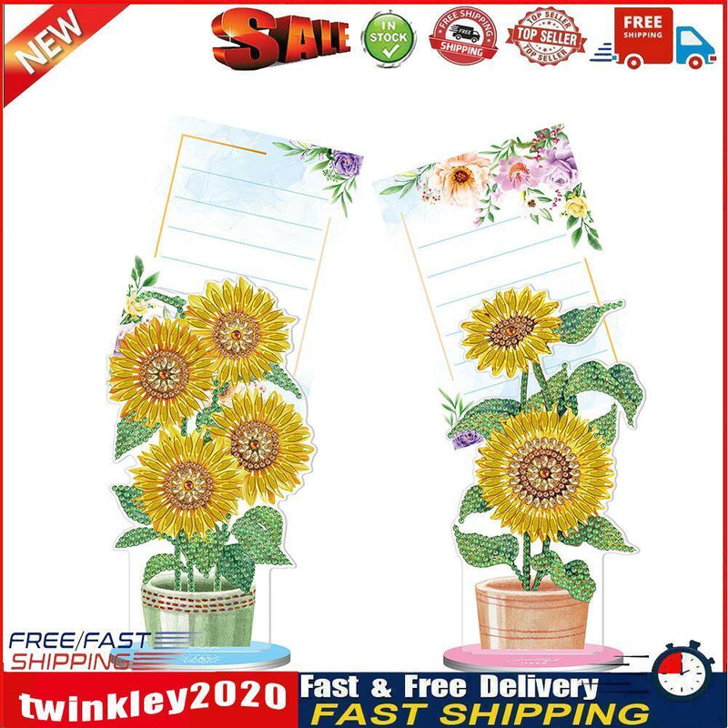 2pcs Diamond Painting Note Holder Valentine Gift Card Table Stand (BQJ04) Newly