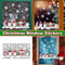 Christmas Penguin Window Glass Stickers Mirror Stickers Snowflake Wall Door~