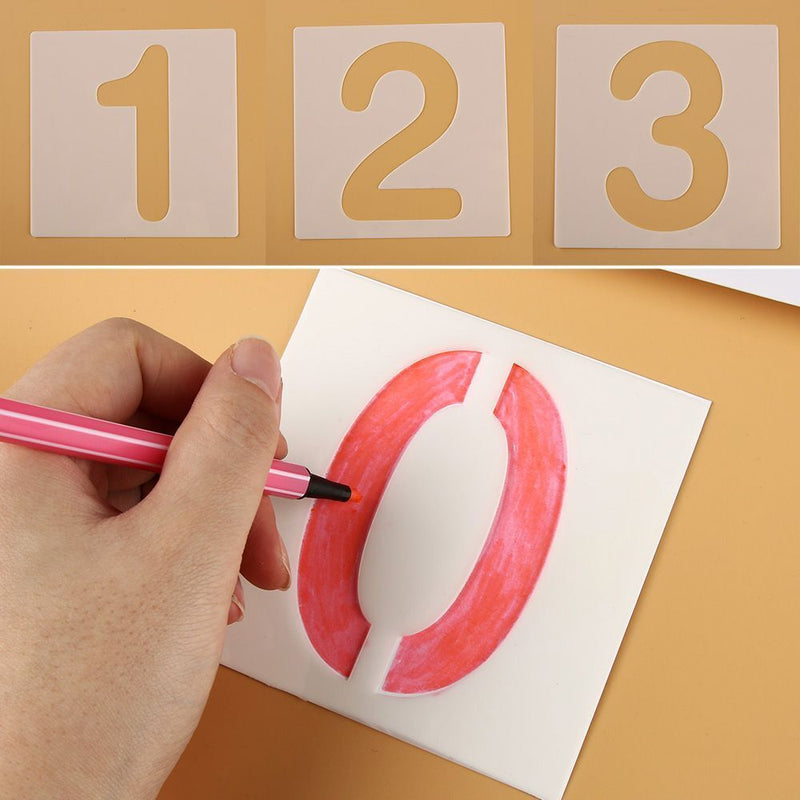 Decorative Alphabet Number  Scrapbooking Layering Stencils Embossing Template