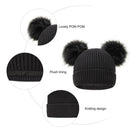 Winter Beanie Hat Knitted Chunky Slouchy Ski Cap Ear Warmer for Women Children