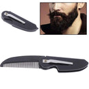 Portable Salon Foldable Pocket Clip Hair Beard Mustache Folding Beard Comb.