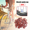 50pcs Metal Nipples for 14G 2mm Spokes Mountain Bike Cycling Parts (Red) Newly