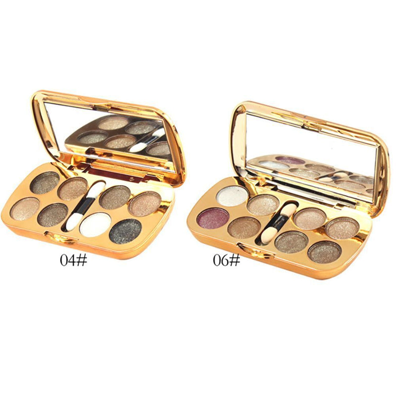 with Brush Face Makeup Glitter Eyeshadow Eye Shadow Palette Beauty Accessories