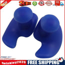 1 Pair Waterproof Earplugs Silicone Ear Plugs Swimming Accessories (Blue)