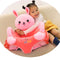 Baby Sofa Support Seat Cover Plush Learning To Sit Chair with Rod (Rabbit) Newly