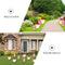 Christmas Yard Decorations Outdoor Santa Xmas Pathway Garden Stakes Set of 10