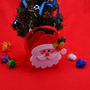 Christmas Gift Bag Kids Candy Handbag Xmas Party Decoration Sack(Santa)