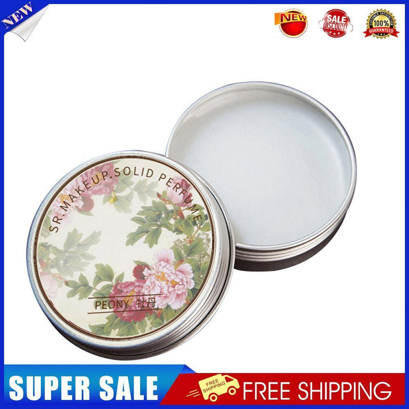 Portable Pocket Balm Mild Long Lasting Deodorant Solid Perfume (Peony)