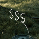 Outdoor Camping S-Shaped Hook Stainless Steel Pot Pan Holder Storage Hanger R