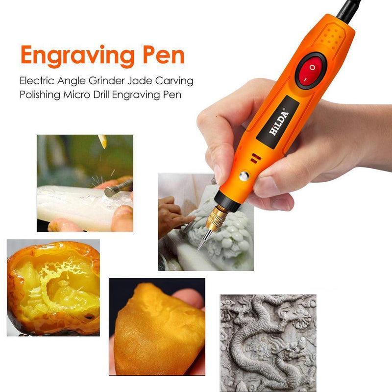 Electric Angle Grinder Jade Carving Polishing Micro Drill Engraving Pen Newly